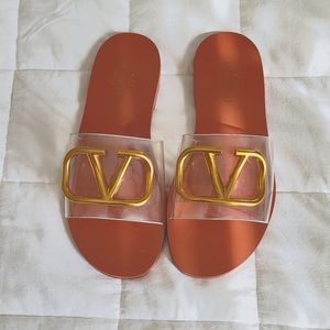 Valentino Garavani Vlogo Transparent Slides